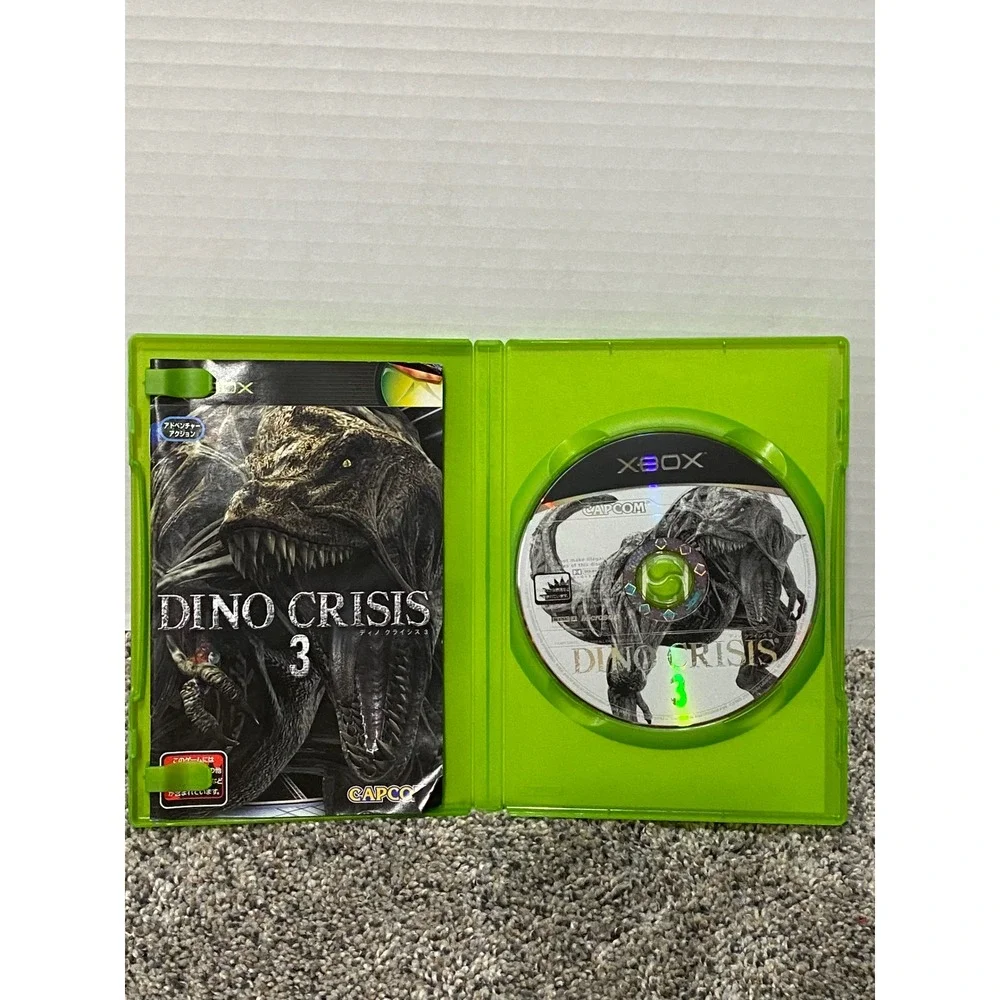 Video Game Xbox Japan Import Dino Crisis 3 Capcom Green NTSC-J Excellent
